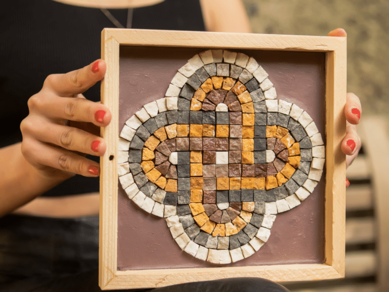 Ancient Roman Mosaic Creation