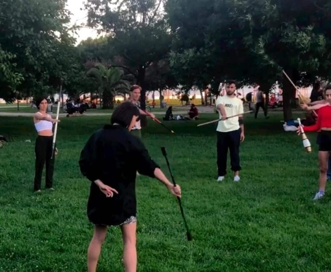 Active Meditation with Staff Spinning