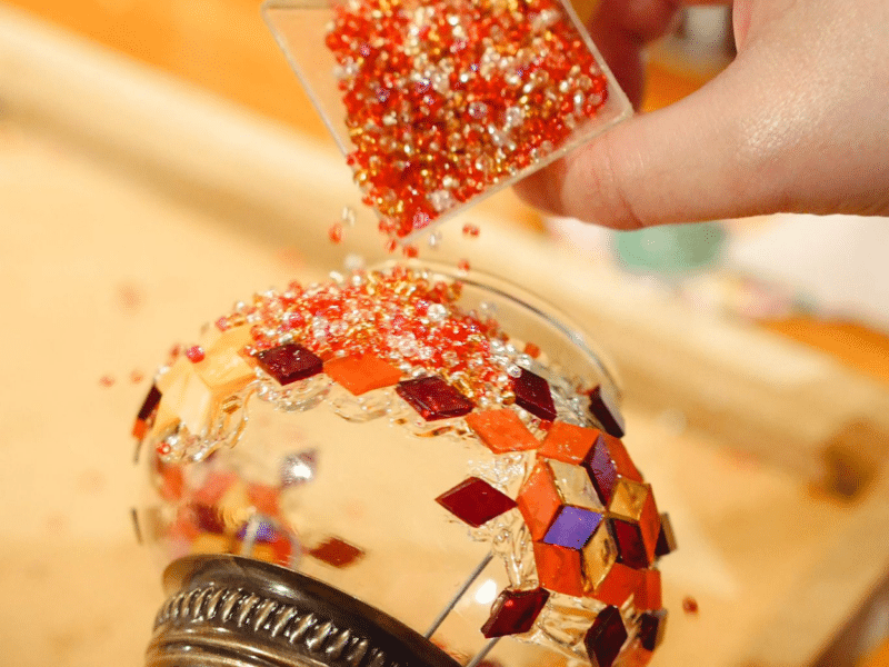 Crafting Tradition: Turkish Mosaic Lamp