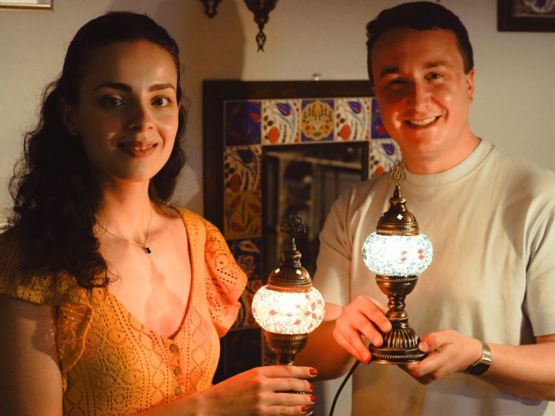 Crafting Tradition: Turkish Mosaic Lamp