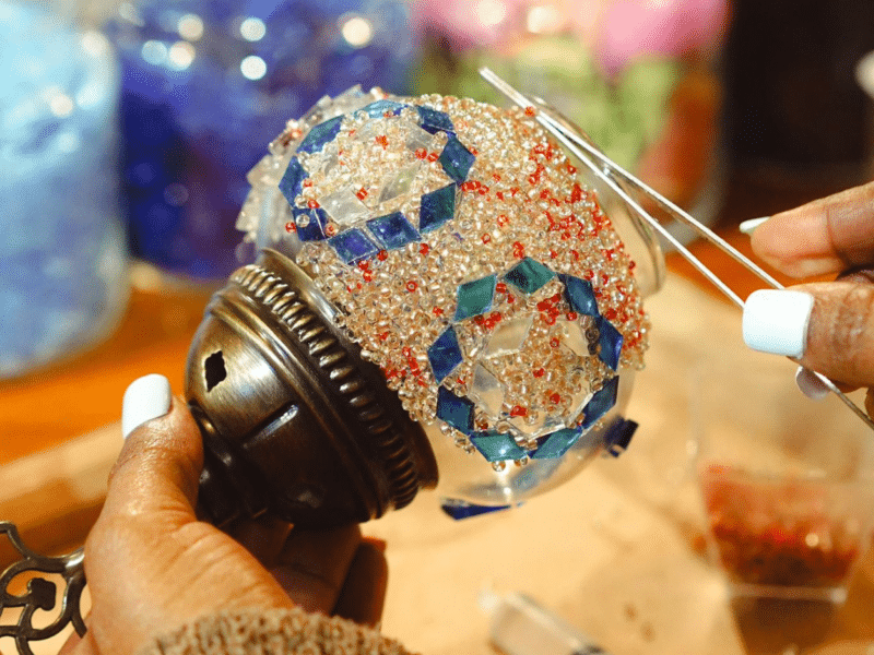 Crafting Tradition: Turkish Mosaic Lamp