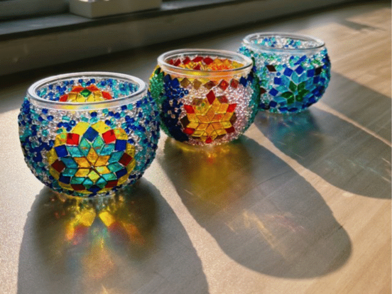 Turkish Mosaic Candle Holder Workshop