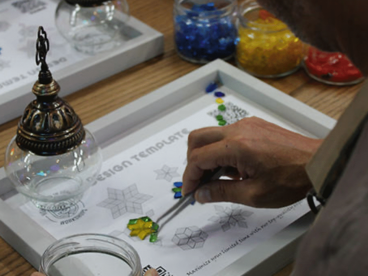 Turkish Mosaic Candle Holder Workshop