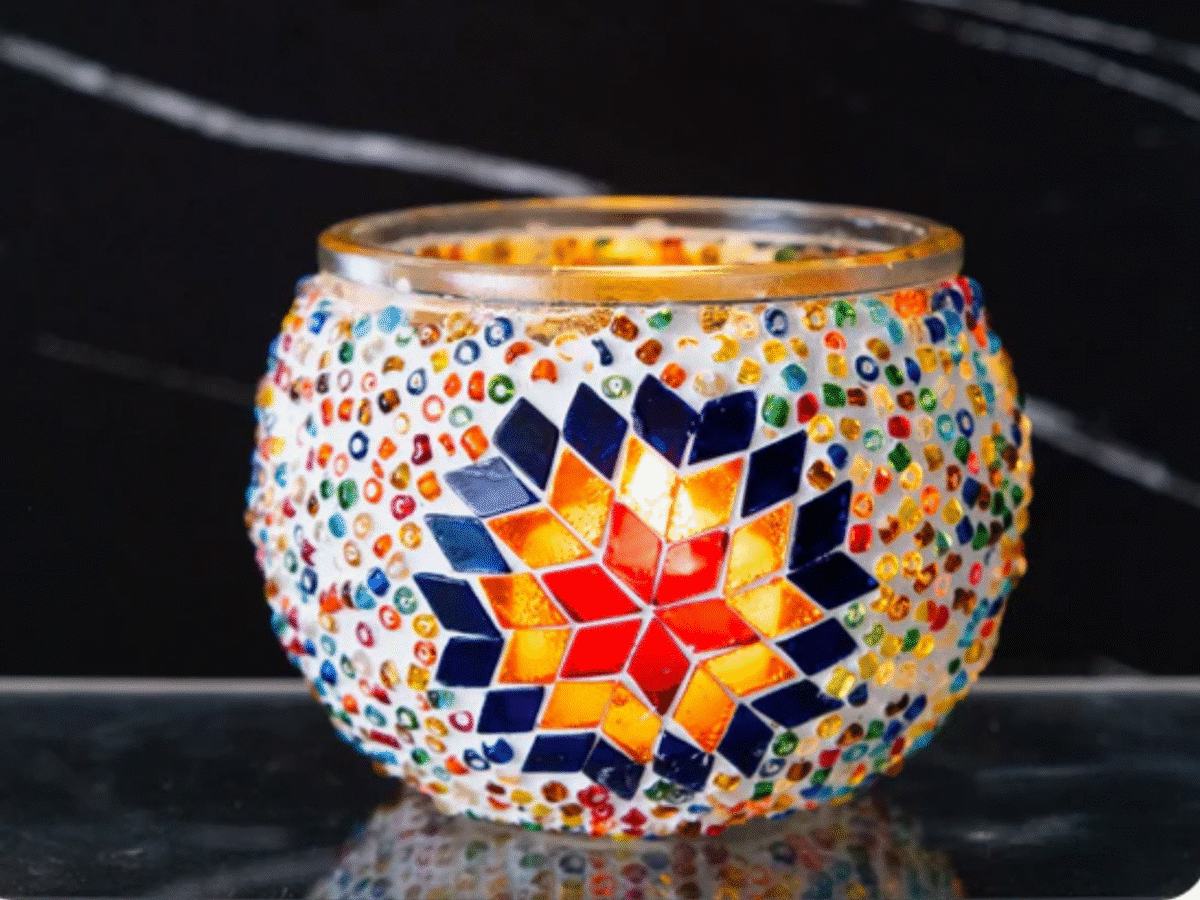 Turkish Mosaic Candle Holder Workshop