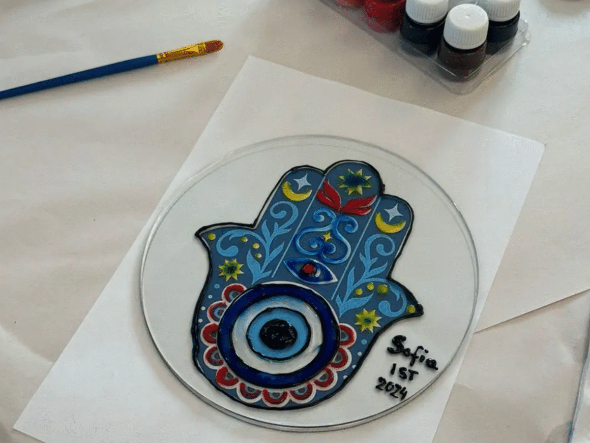 Evil Eye Glass Painting Workshop
