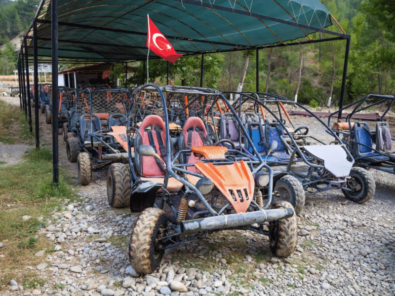 Triple Thrill: Rafting, Buggy Safari & Zipline Adventure