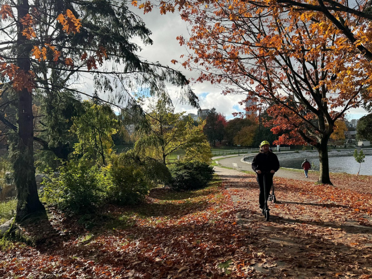 Explore Stanley Park on Electric Scooters